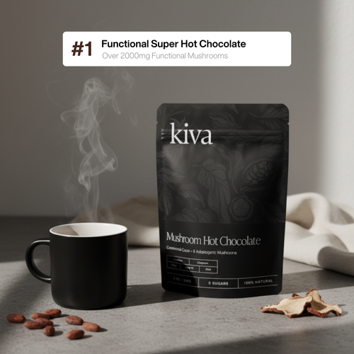 KIVA CEREMONIAL CACAO HOT CHOCOLATE  + 5 ADAPTOGENIC MUSHROOMS